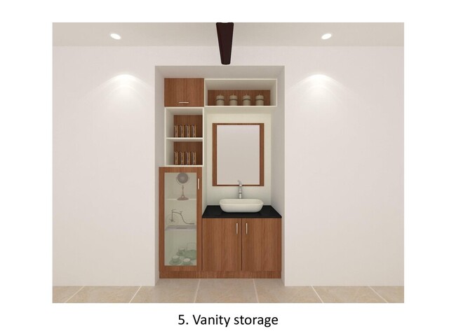 5. Vanity storage
