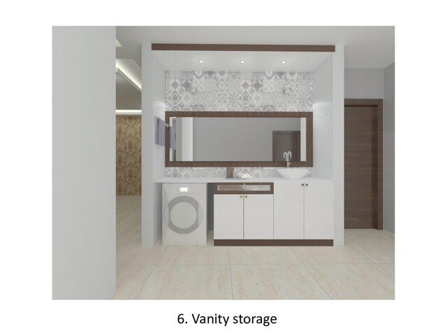 6. Vanity storage
