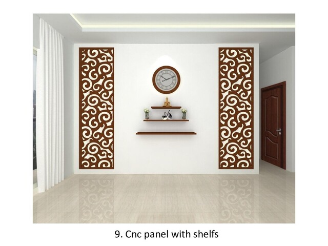 9. Cnc panel with shelfs
