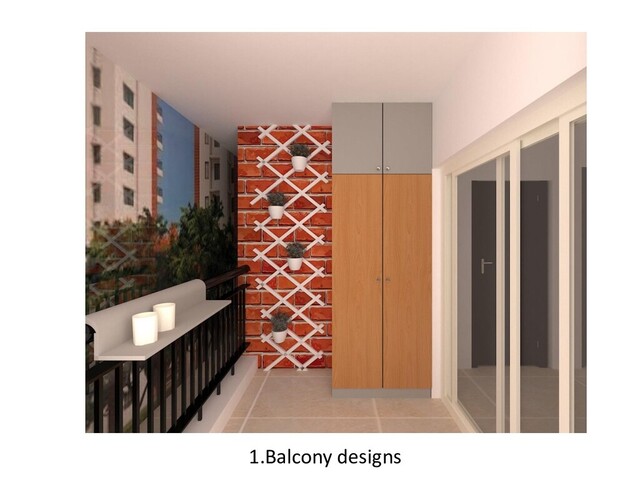 1.Balcony designs
