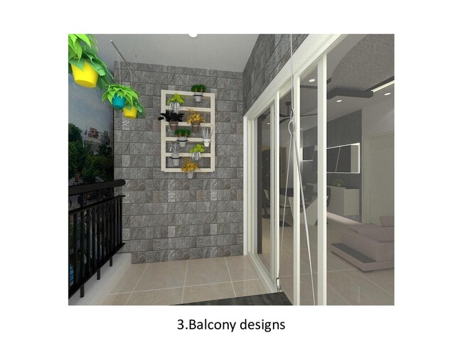 3.Balcony designs
