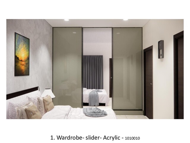 1. Wardrobe- slider- Acrylic - 1010010
