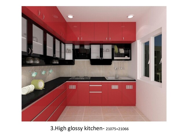 3.High glossy kitchen- 21075+21066
