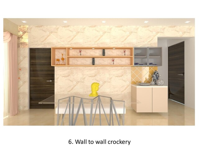 6. Wall to wall crockery

