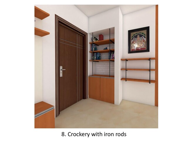 8. Crockery with iron rods
