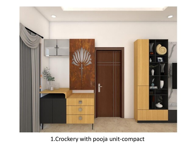 1.Crockery with pooja unit-compact
