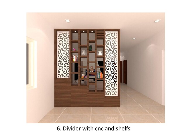 6. Divider with cnc and shelfs
