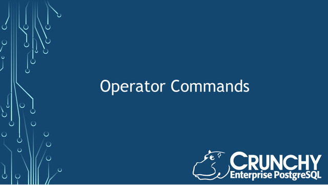 Operator Commands

