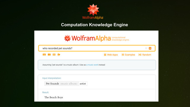 Computation Knowledge Engine
