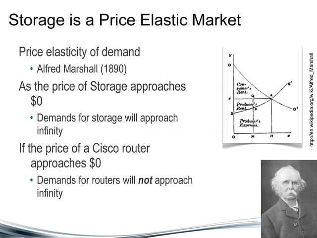Seagate Confidential: Subject to NDA
No. 77103, effective Jan. 18, 2009,
and all applicable supplements
Storage is a Price Elastic Market
Price elasticity of demand
• Alfred Marshall (1890)
As the price of Storage approaches
$0
• Demands for storage will approach
infinity
If the price of a Cisco router
approaches $0
• Demands for routers will not approach
infinity
4
http://en.wikipedia.org/wiki/Alfred_Marshall
