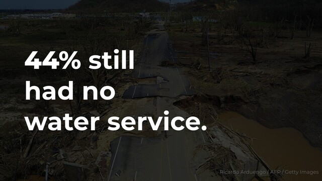 44% still
had no
water service.
Ricardo Arduengo / AFP / Getty Images
