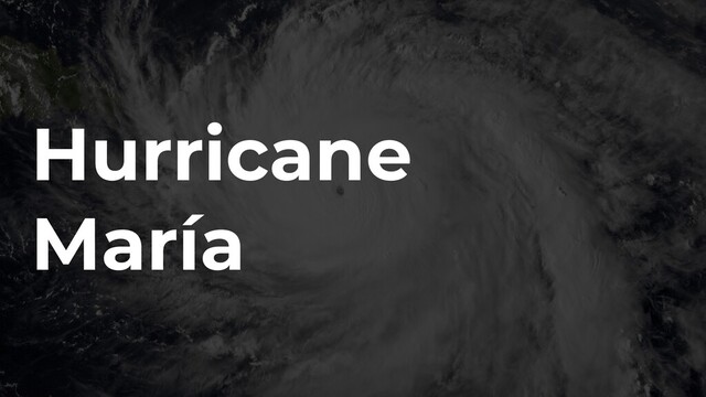 Hurricane
María
