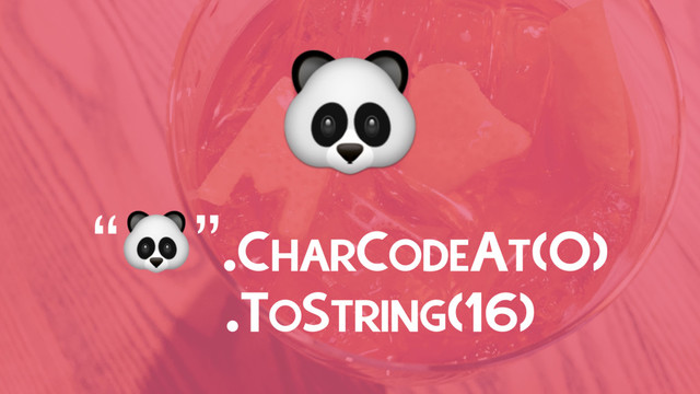 
“”.CHARCODEAT(0)
.TOSTRING(16)
