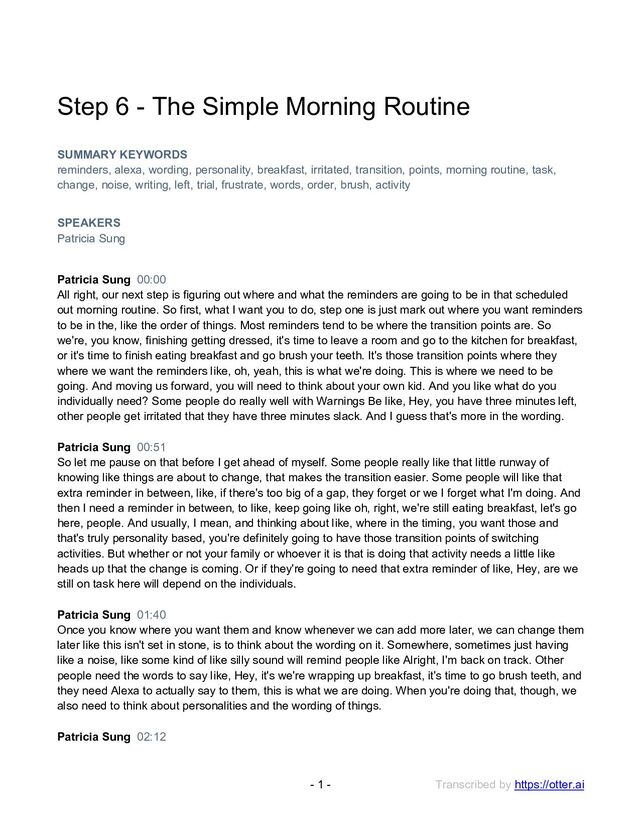 Step 6 - The Simple Morning Routine - Speaker Deck