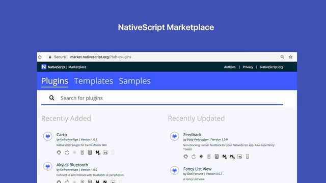 NativeScript Marketplace
