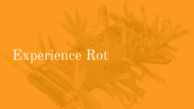 Experience Rot
