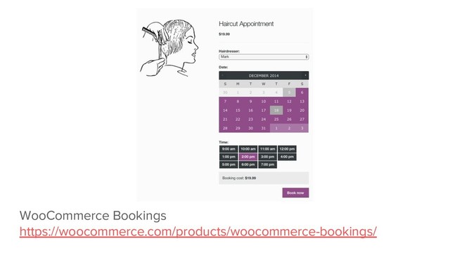 WooCommerce Bookings
https://woocommerce.com/products/woocommerce-bookings/
