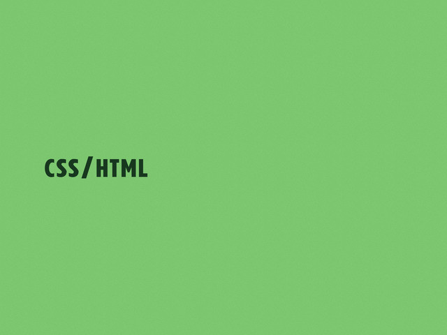 CSS/HTML
