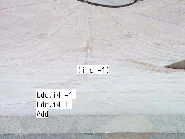 (inc -1)
Ldc.i4 -1
Ldc.i4 1
Add
