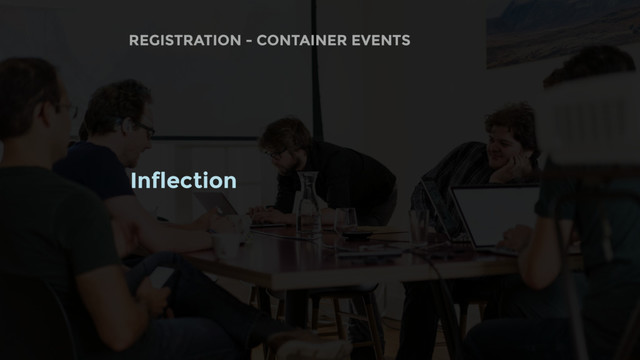 Inflection
REGISTRATION - CONTAINER EVENTS

