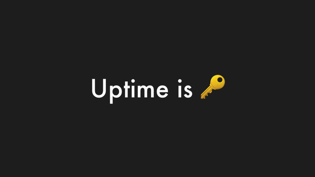 Uptime is 
