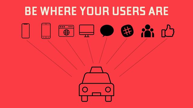 BE WHERE YOUR USERS ARE
