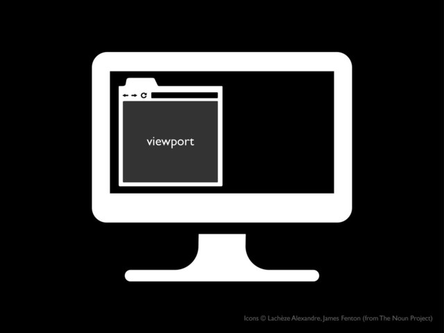 viewport
Icons © Lachèze Alexandre, James Fenton (from The Noun Project)
