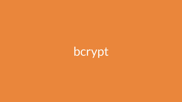 bcrypt
