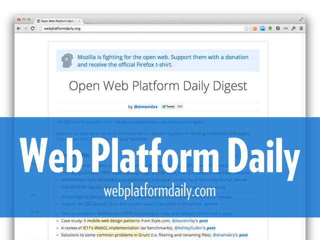 Web Platform Daily
webplatformdaily.com
