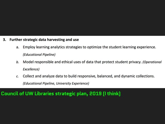 Council of UW Libraries strategic plan, 2019 (I think)
