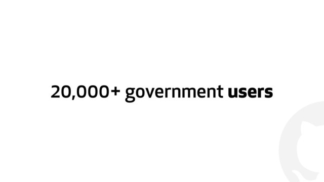 !
20,000+ government users
