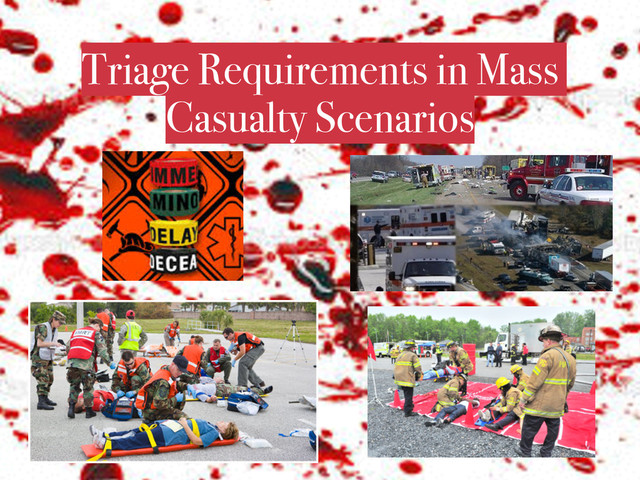 Triage Requirements in Mass
Casualty Scenarios
