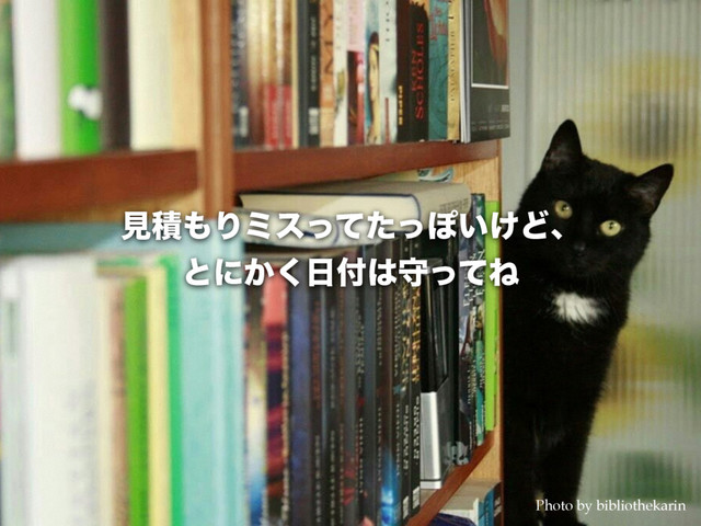 ݟੵ΋ΓϛεͬͯͨͬΆ͍͚Ͳɺ 
ͱʹ͔͘೔෇͸कͬͯͶ
Photo by bibliothekarin
