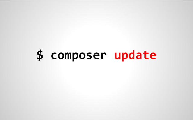 $ composer update
