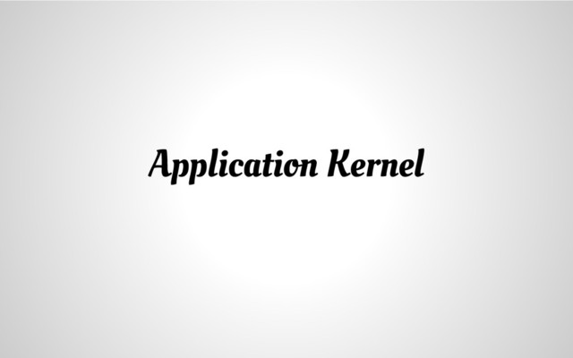 Application Kernel
