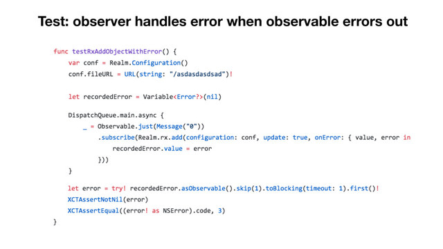 Test: observer handles error when observable errors out
