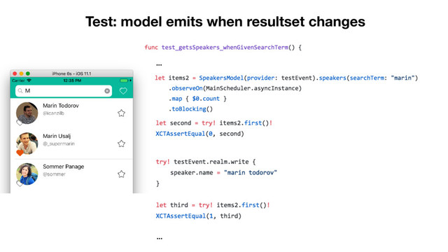 Test: model emits when resultset changes
...
...
