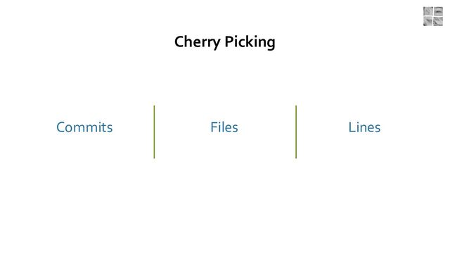 Cherry Picking
Commits Files Lines
