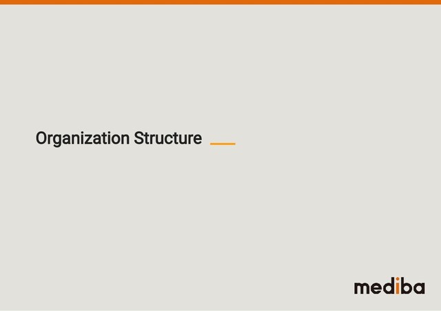 Organization Structure
