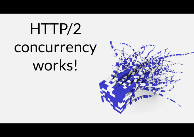 HTTP/2
concurrency
works!

