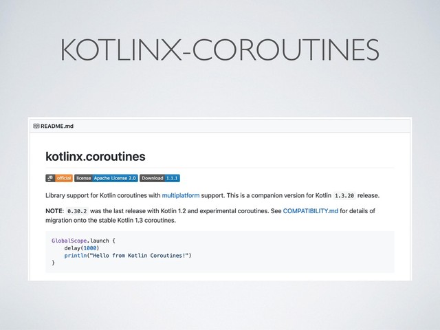 KOTLINX-COROUTINES
