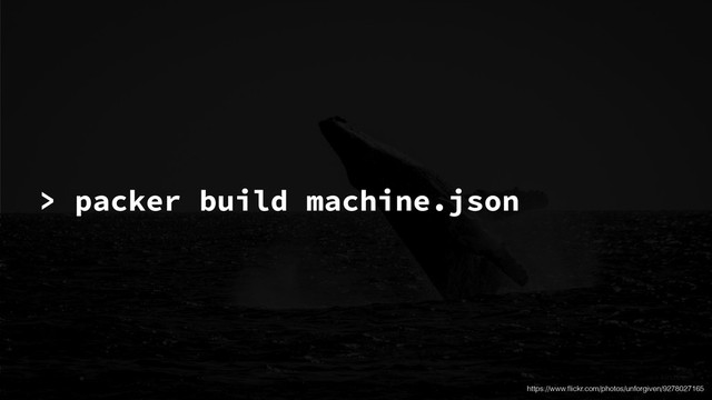 https://www.ﬂickr.com/photos/unforgiven/9278027165
> packer build machine.json
