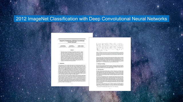 2012 ImageNet Classification with Deep Convolutional Neural Networks
