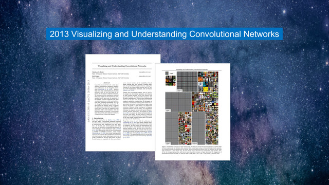 2013 Visualizing and Understanding Convolutional Networks
