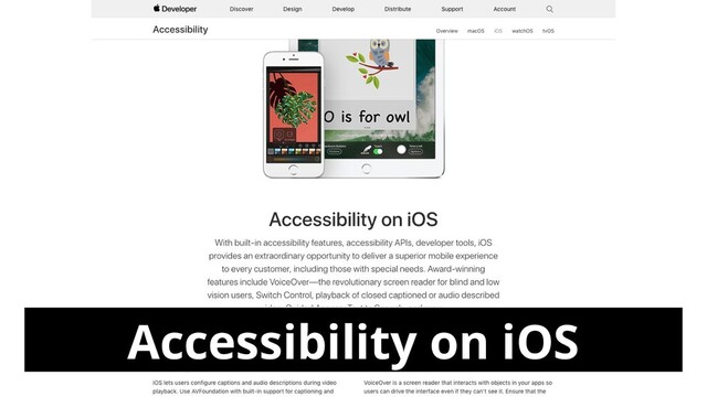Accessibility on iOS
