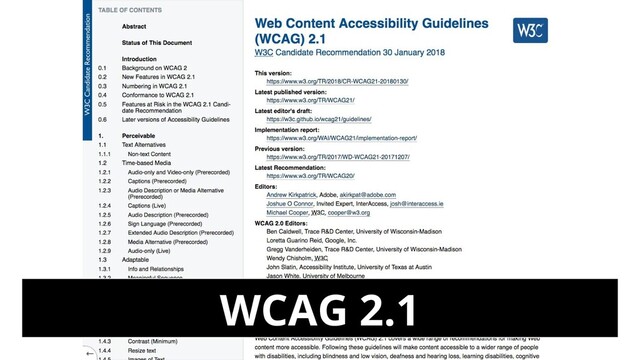 WCAG 2.1
