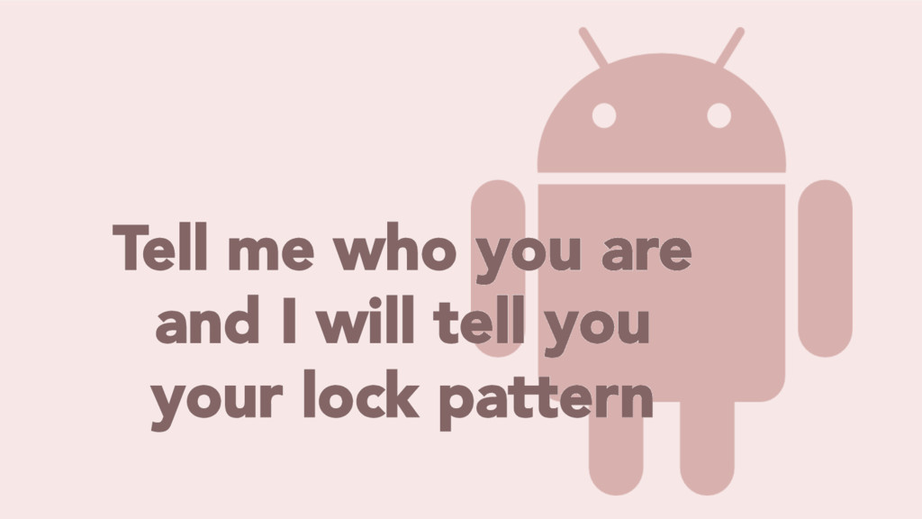 Lock Patterns Speaker Deck