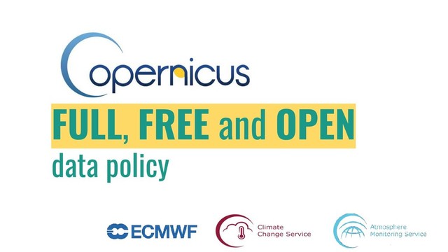 Copernicus
FULL, FREE and OPEN
data policy
