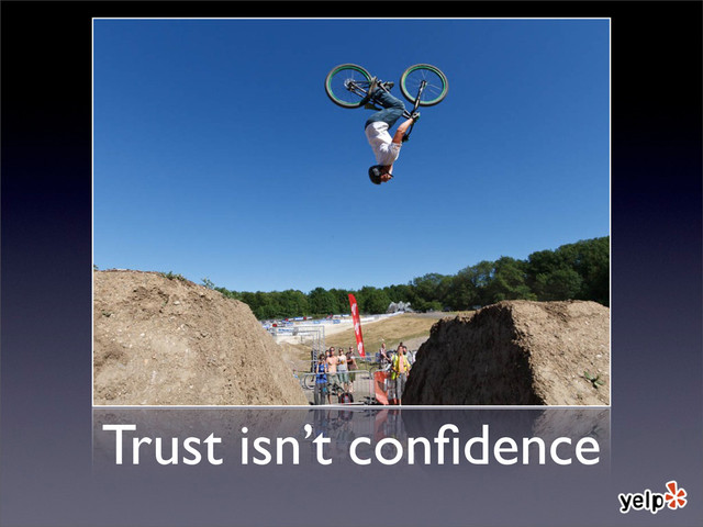 Trust isn’t conﬁdence

