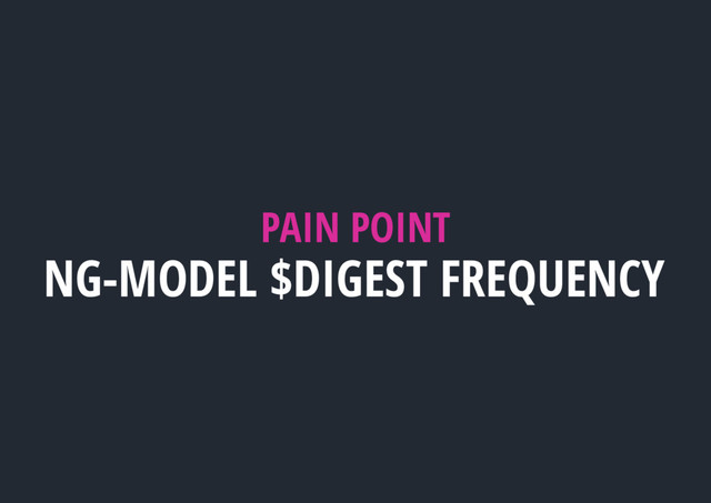 PAIN POINT
NG-MODEL $DIGEST FREQUENCY
